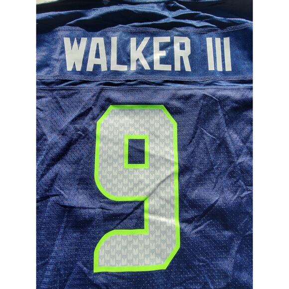Seattle Seahawks Kenneth Walker #9 Nike NFL Home Football Jersey Mens Size L - Picture 4 of 8